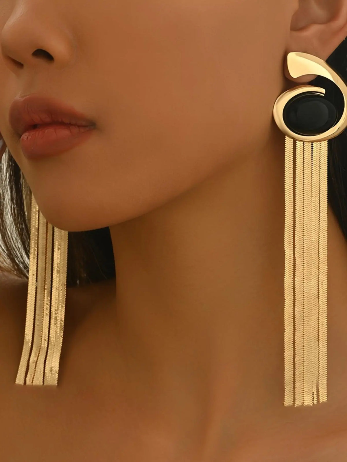 Fashionable Tassel Design Dangle Earrings, Unique Design Earrings, Chic Gorgeous Stylish Jewelry, Fashion Jewelry for Party, Daily Clothing Decor, Ear Accessories, Trendy All-match & Exquisite Jewelry for Birthday Gift, Dangling Earrings
