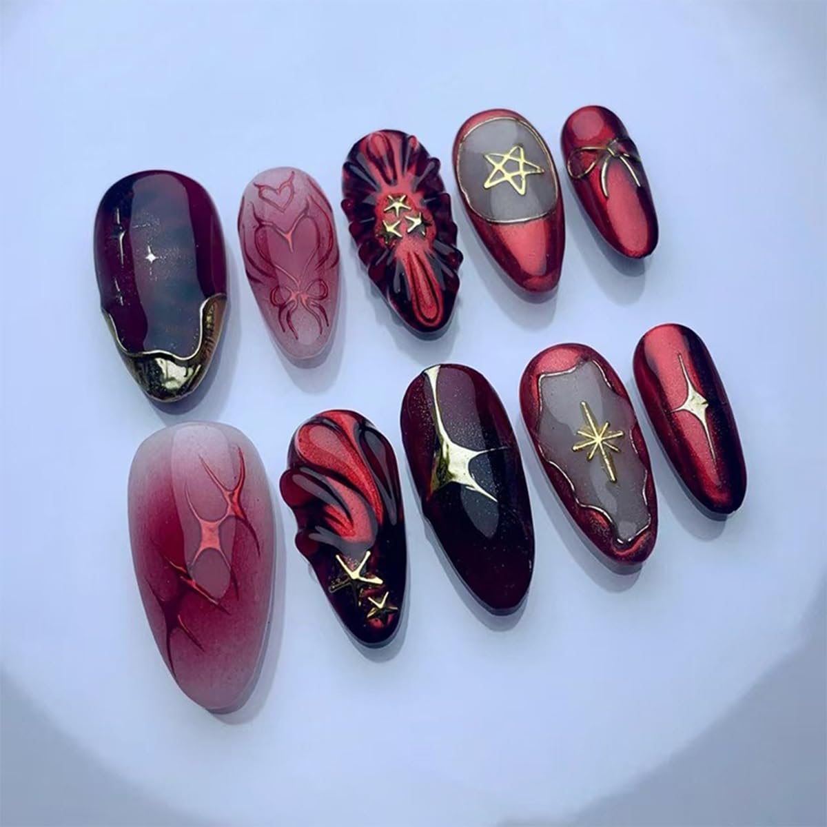 24Pcs Fall Press on Nails Short Square Fake Nails with Plaid Design Matte Khaki Artificial Nails Reusable Acrylic Nail Full Cover for Women and Girls Nail Decorations