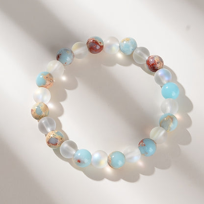 3 Styles Optional, Semitic Style Handmade Colored Suzhou Stone Lucky Bracelet, Attracting Career, Love And Wealth Jewelry, Suitable for Women'S Daily Wear, Party And Beach Party, Stackable, Unisex Jewelry
