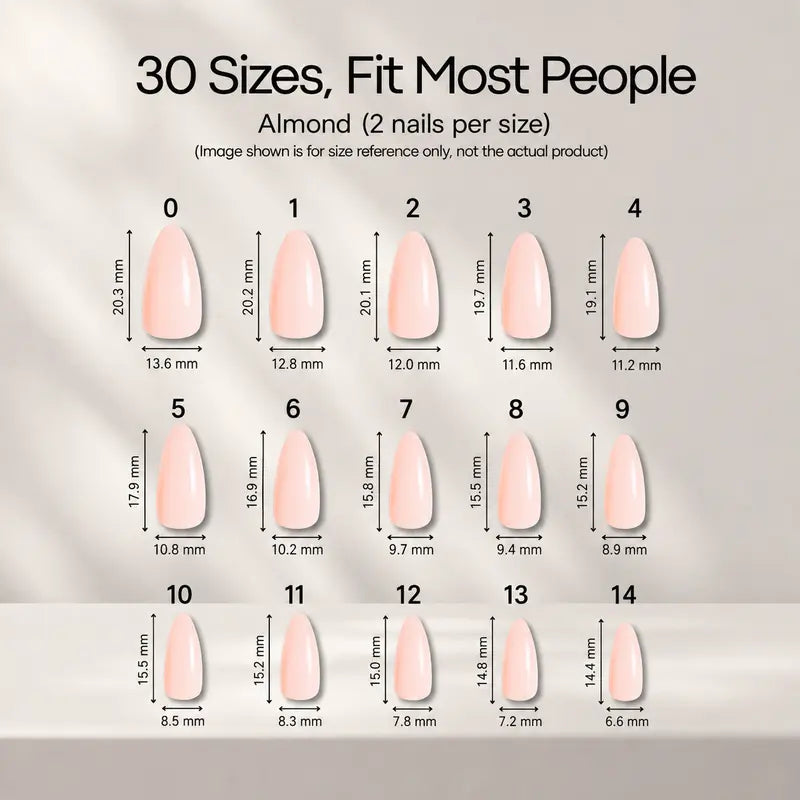 30PCS Black and Nude French Tip Press-On Nails, Polished Almond Shape Set Including Glue Tabs & Nail File, Press-On Wear Ready for Daily Wear, Wedding