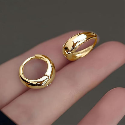 Women's 18K Gold Mini Hoop Earring Stacking Set - Tarnish Free, Anti-Fading, Comfortable, Versatile, Elegant, High-Quality Costume Jewelry with Evil Eye Protection, Bling Effect, Fake Piercing Style, for Daily Wear & Parties, Exquisite Gift