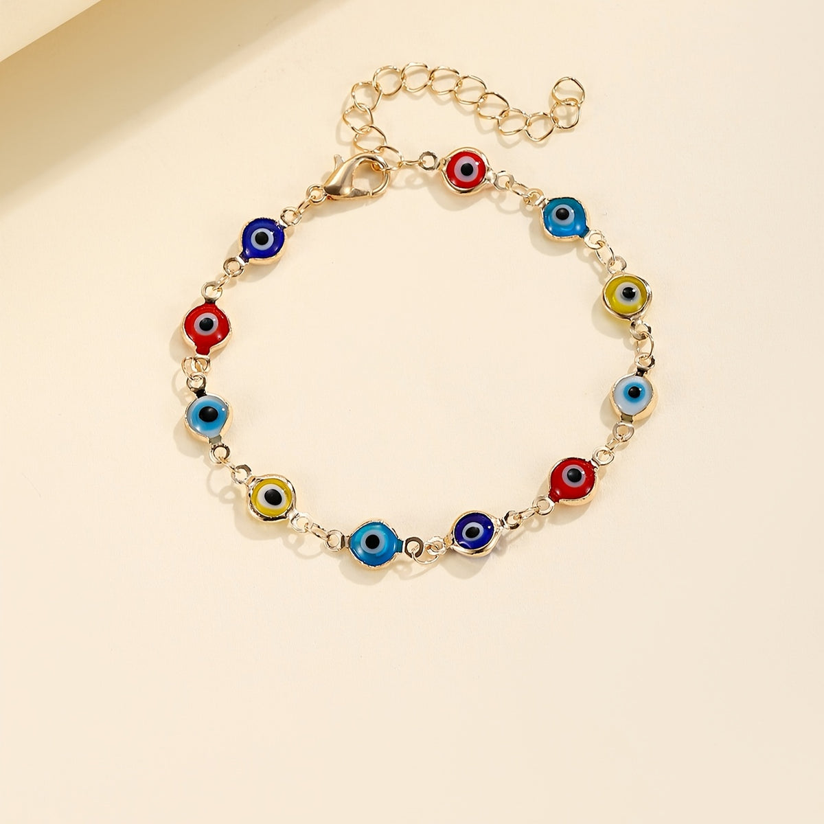 Multi-Color Eye Element Adjustable Bracelet, Balancing Fashion And Individuality. Flexible Adjustable Design, Suitable for Various Wrists, Injecting Unique Style Into Your Look, Easily Handling Different Occasions