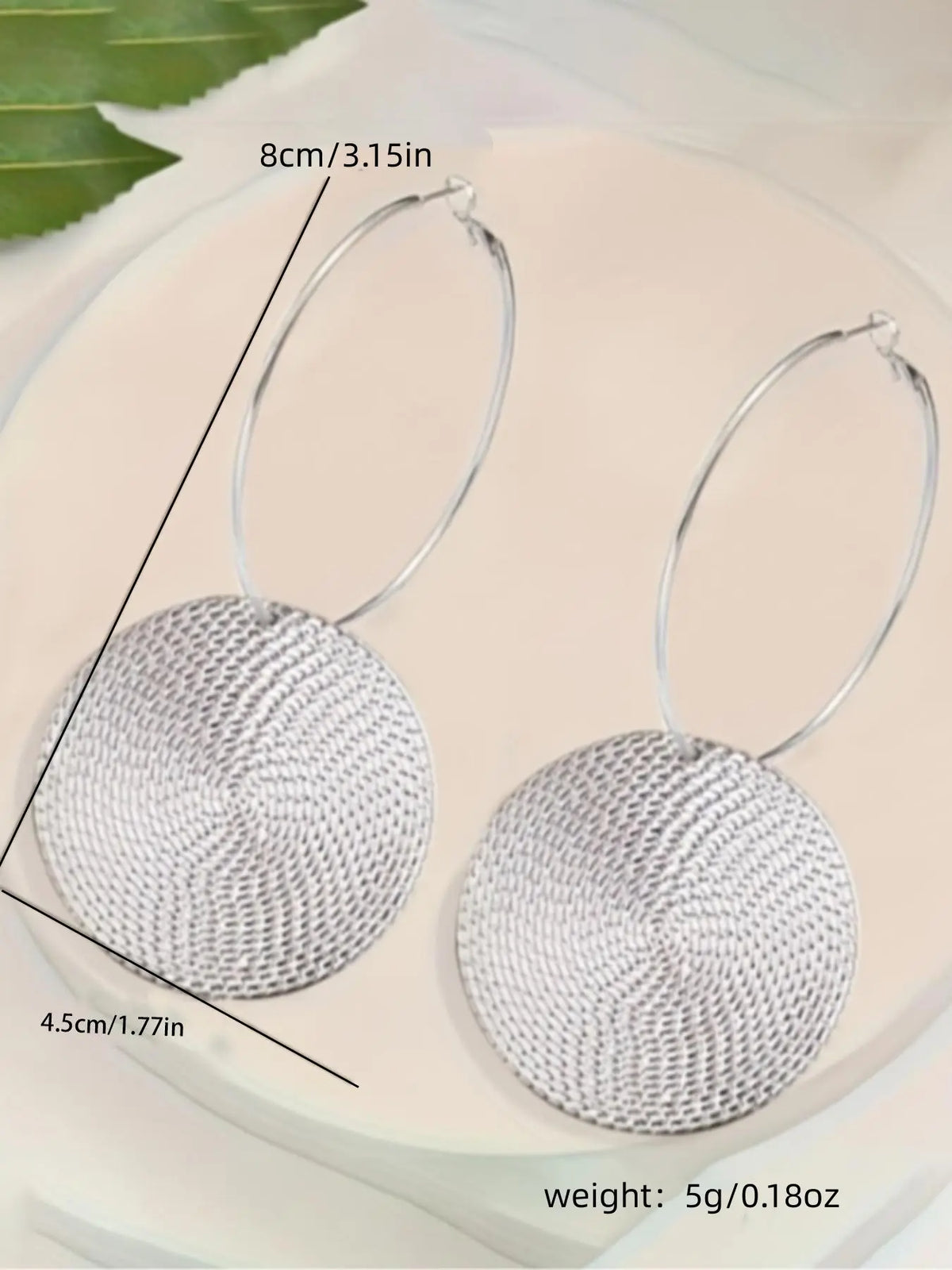 Fashionable Round Shaped Hoop Earrings, Circle Shape Earrings, Rounded Hoop Earrings, Stylish Jewelry, Fashion Jewelry for Party, Daily Clothing Decor, Trendy All-match & Exquisite Jewelry for Birthday Gift