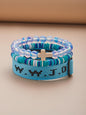 Wwjd Beaded Bracelet With Cross Charm, Exquisite Religious Jewelry Gift For Birthday, Cross Bracelets