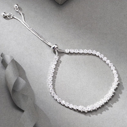 Elegant Fashion Rhinestone-Encrusted Bracelet for Women, Holiday Birthday Date Party Vacation Shopping Daily Commute Accessory