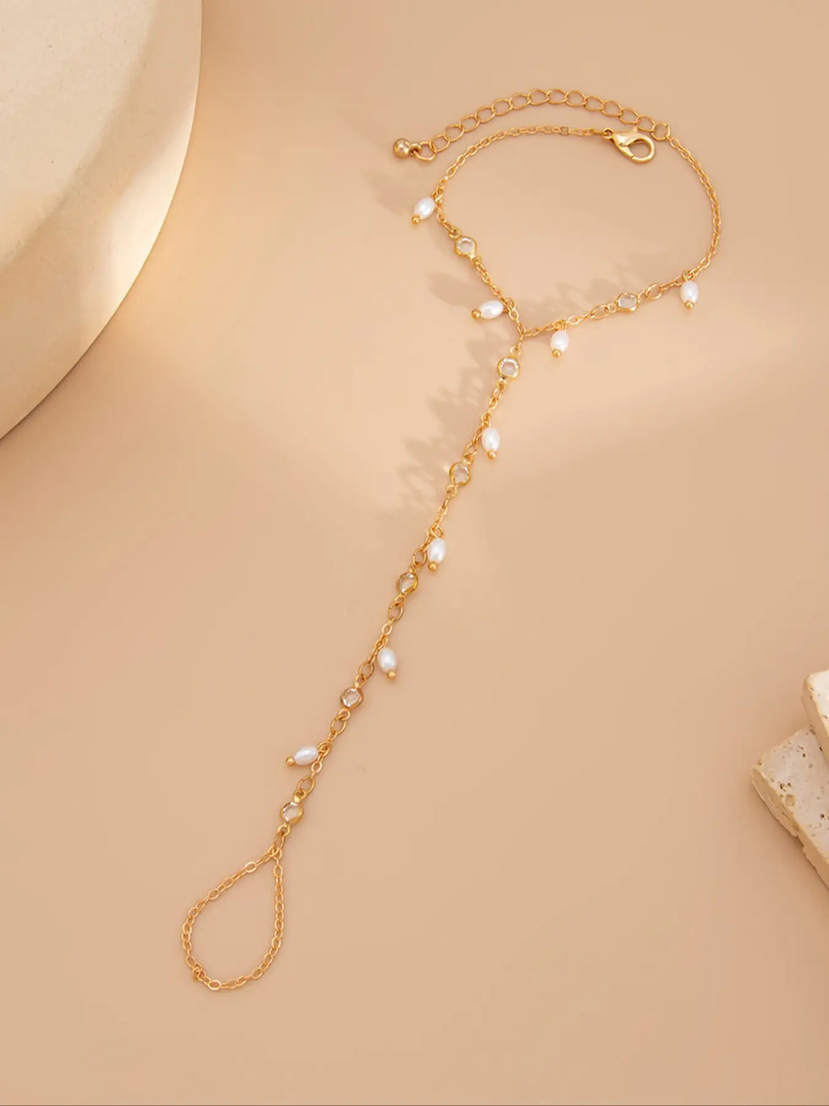 Elegant Pearl Zircon Linked Jewelry Bracelets for Women, Perfect for Daily Wear, Parties, Dinners, Ideal Gift, Casual Style, All Seasons