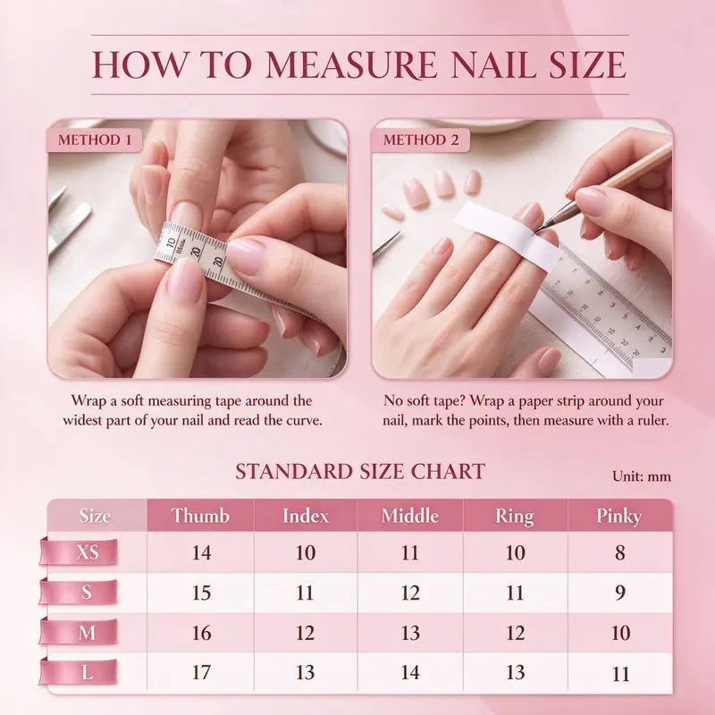 Handmade Press On Nails, Reusable Removable False Nail Art for Women