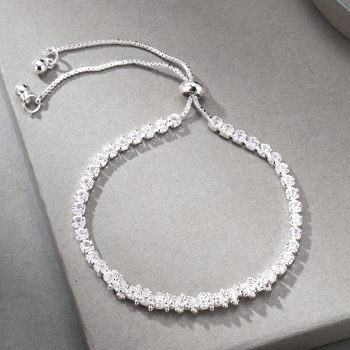 Elegant Fashion Rhinestone-Encrusted Bracelet for Women, Holiday Birthday Date Party Vacation Shopping Daily Commute Accessory