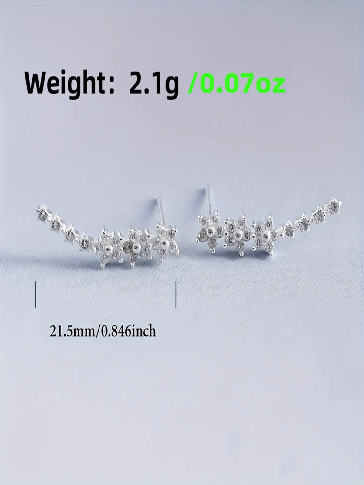 Elegant Fashionable Rhinestone Decorated Daily Gift Earrings for Women & Girls, Trendy All-match & Exquisite Jewelry for Birthday Gifts