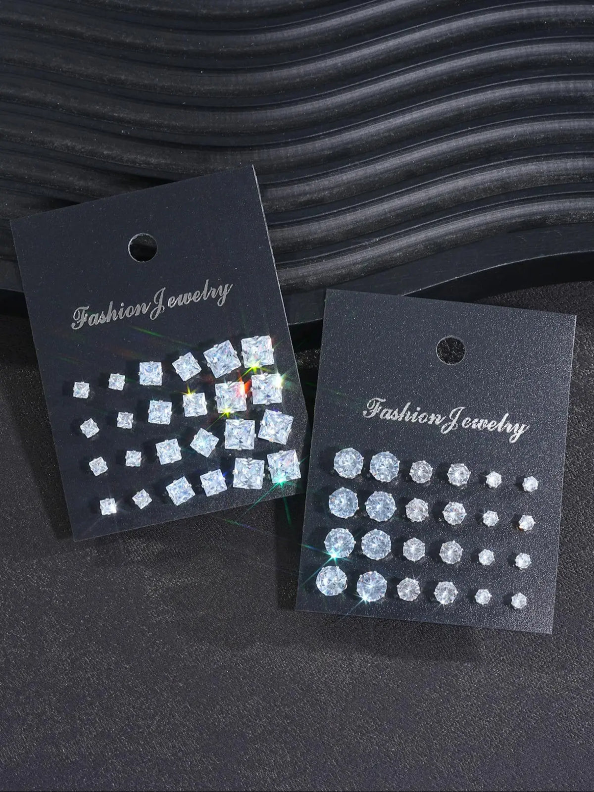Rhinestone Decorated Stud Earrings, Casual Jewelry for Party Daily Wear, Earrings Set, Stud Earring Pack, Ideal Birthday Gift