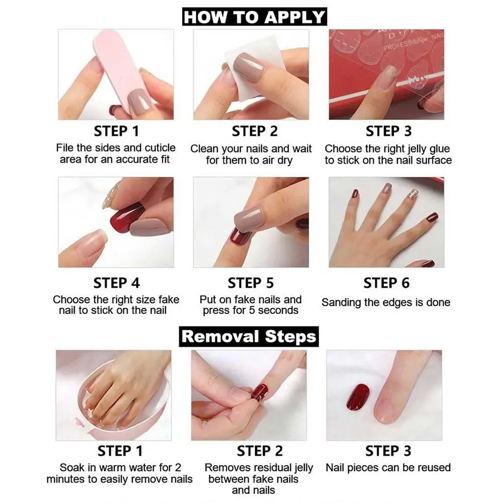 24pcs Long Almond Press-On Nails, Nude Cat Eye, French Tip, Butterfly Design, Acrylic, Includes Jelly Glue and Nail File, Fall Winter Essential