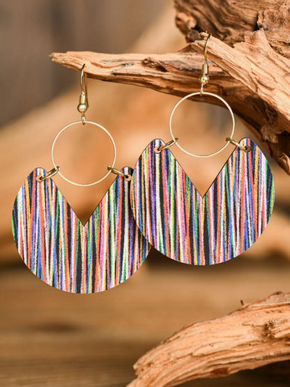 Boho Style Striped Pattern Dangle Earrings, High Quality Earrings, Fashion Summer Jewelry for Women, Daily Clothing Decor, Pride 2025, LGBTQ, Trendy All-match & Exquisite Jewelry for Birthday Gift
