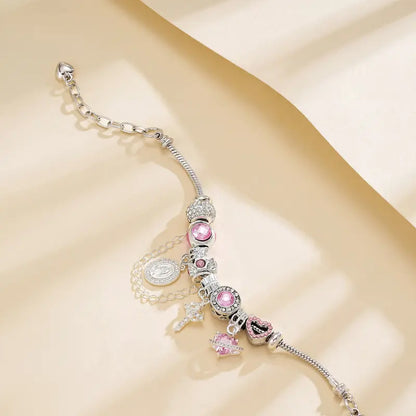 Tewiky Aurora Snake Chain Bracelet for Women, Dainty Two-Tone Gold & Silver Detachable Multi-Charm Bracelet, Customizable DIY Mix and Match Stackable Wrist Jewelry, Trendy Daily Accessory, Perfect Gift for Mother's Day & Summer Occasions tiktokshopbacktos
