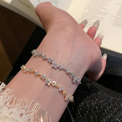 French Dreamy Floral Garden Bracelet Women'S Korean Sweet Date Ins Style Jewelry
