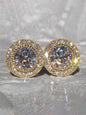 1 Pair Glamorous Cubic Zirconia Stud Earrings, Ear Studs, CZ Jewelry for Women, for Wedding, Engagement & Anniversary Party, Valentine's Day Gift