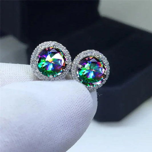 Minimalism Designed Birthstone Earrings Fashionable Classic Earringshook earrings Statement earrings clip Hoop earrings Valentine's Day Gift Girl Daily Casual Accessories Women's Men jewelry