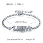 Women's 3:1 Fergal Constellation Bracelets for Women - Hypoallergenic Tarnish Proof Stainless Steel, Waterproof, English Letter Accents, Golden & Silvery Metal Chain Link, Zodiac Signs Female All Seasons Daily Wear Costume Jewelry