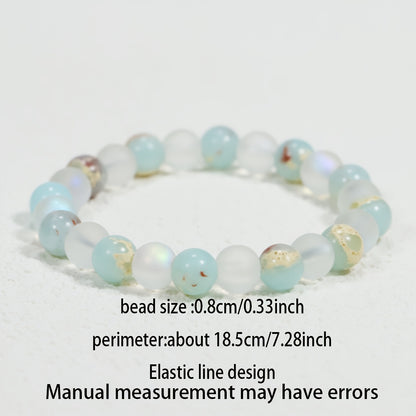 3 Styles Optional, Semitic Style Handmade Colored Suzhou Stone Lucky Bracelet, Attracting Career, Love And Wealth Jewelry, Suitable for Women'S Daily Wear, Party And Beach Party, Stackable, Unisex Jewelry