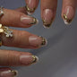 24Pcs Square Press on Nails Medium Length Fake Nails with Rhinestone Designs Bow Pink French Tip False Nails Cute Full Cover Reusable Stick on Nails for Women Girls Manicure Kit