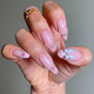 CTTHNBD Press on Nails Almond, Medium, French Tip Fake Nails