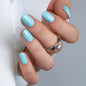 CurvLife Extra Short Oval Press On Nails, Nude Peach Pink, Soft Gel