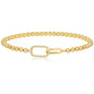 14K Gold Plated Beaded Stretch Bracelet for Women - Elegant CZ Stackable Jewelry, Non Tarnish, Perfect Gift for Friends & Mom,Dainty Gold Bracelet,Fashion Wrist Jewelry,Exquisite Bracelet,Stackable Bangle