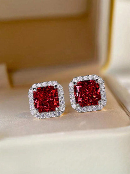 Fashion Elegant Rhinestone Decorated Stud Earrings, Casual Jewelry for Women, Trendy Accessories for Party and Daily Life, Studs Earrings