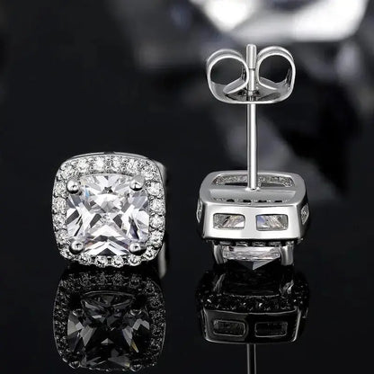 S925 Silver Stud Earrings - Classic &Fashion Ear Jewelry Perfect Birthday Mother'sDay Unisex Gift for Men Women Wedding Set