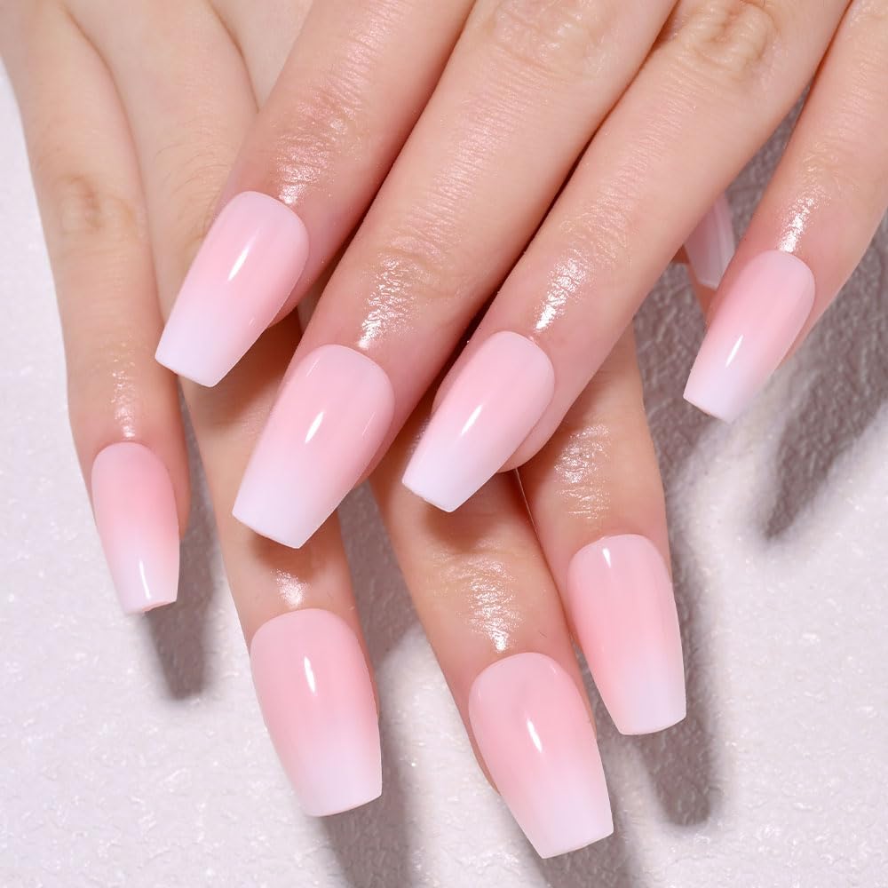 Spring Fake Acrylic Press On Nails – Starry Sky Designer False Nails Medium Almond, Salon Quality, Glossy Reusable Stick-On Nails for Weddings, Outdoor Picnics & Parties | Gift for Women