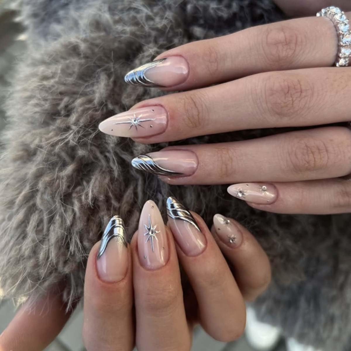 Press on Nails - Short Almond, Cute Polka Dot