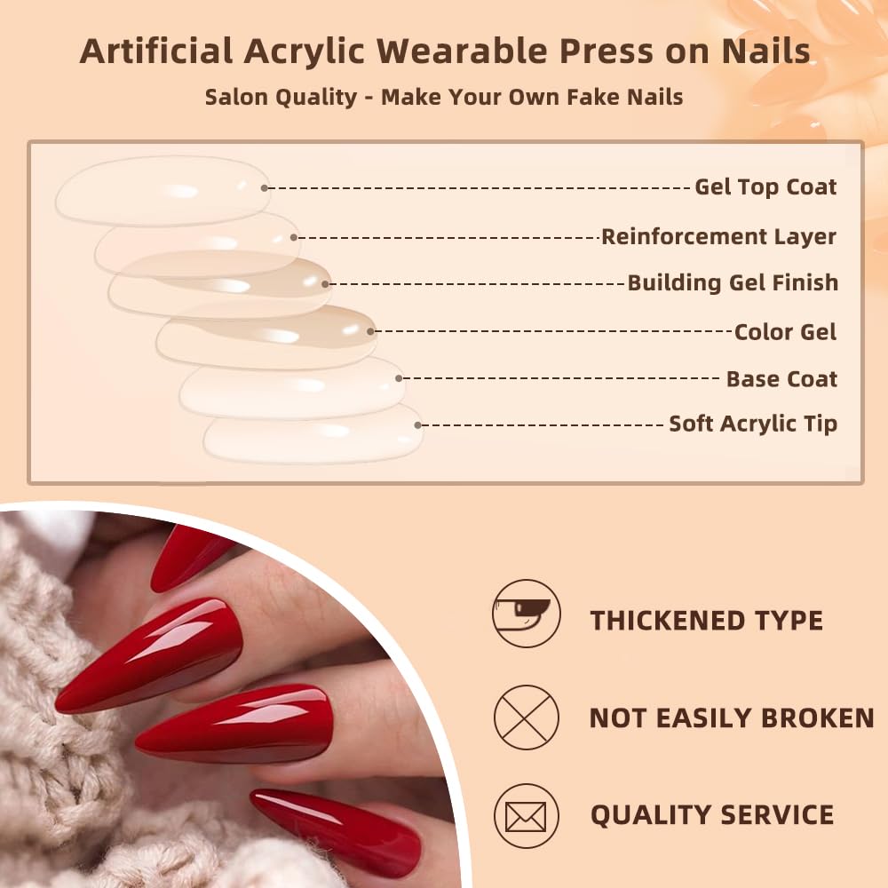 24 Pcs Nude Pink Press on Nails Short Square - YEFIUO Cute Fake Nails Press ons Glossy Nail Tips Full Cover False Nails with Ombre Designs Glue on Nails Kit Acrylic Set Festival Nail Art DIY for Women