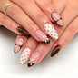 Medium Almond Press On Nails - Polka Dot & Cherry