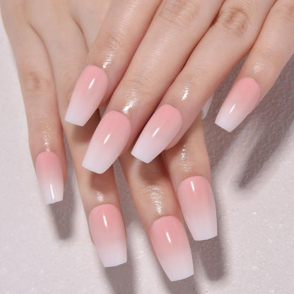 Spring Fake Acrylic Press On Nails – Starry Sky Designer False Nails Medium Almond, Salon Quality, Glossy Reusable Stick-On Nails for Weddings, Outdoor Picnics & Parties | Gift for Women