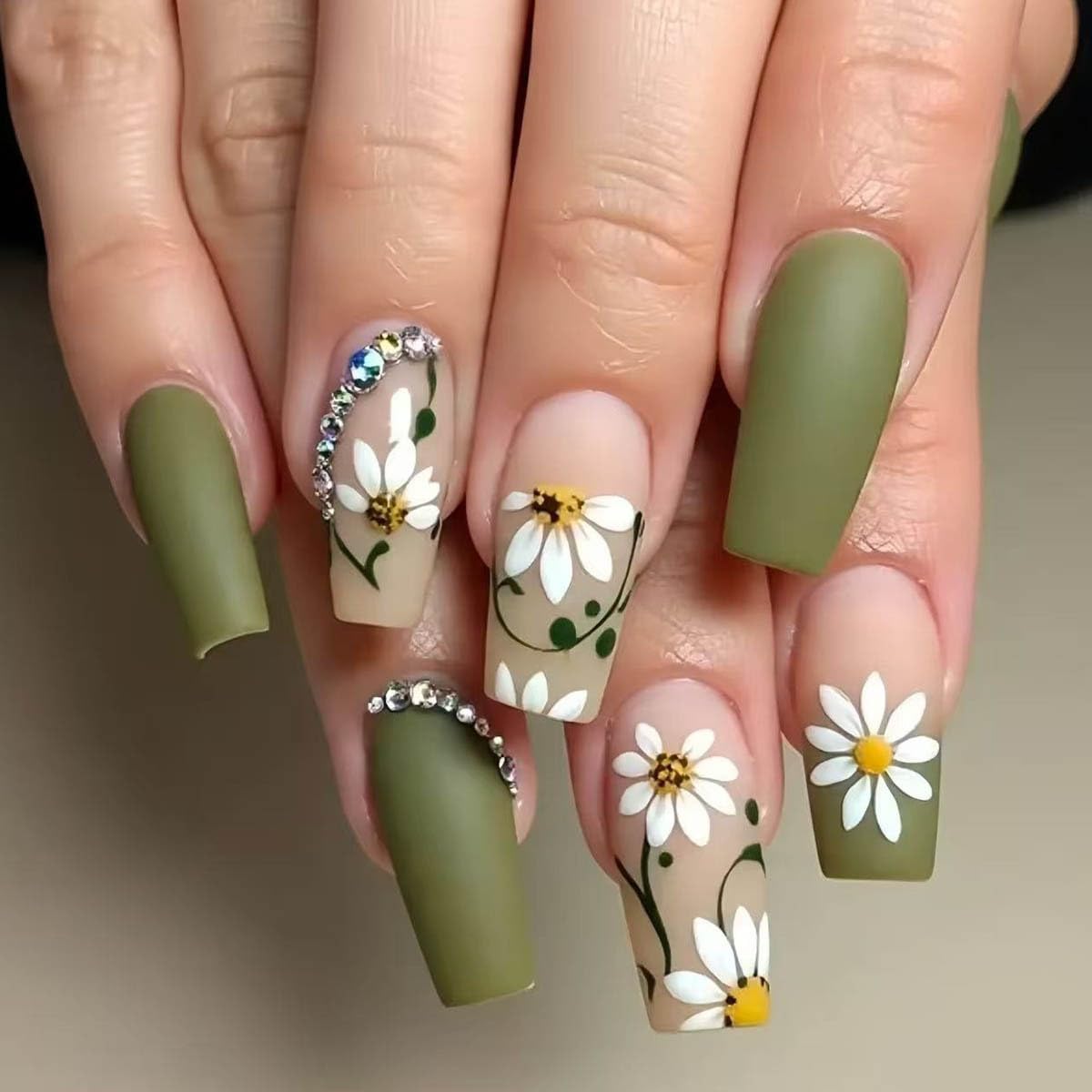 Almond Press On Nails Gold 3d Gold Glitter Ombre Design Date Night Nails For Women