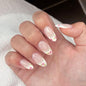 Press on Nails - Short Almond, Cute Polka Dot