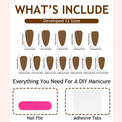 Spring Press On Nails French Fake Nails Medium Almond False Nails With Flower Pearl Designs Acrylic Nail Press Ons Full Cover Glue On Nails Glossy Stick On Nails For Women Manicure 24Pcs