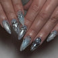 CTTHNBD Press on Nails Almond, Medium, French Tip Fake Nails