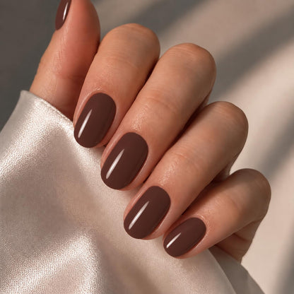 modelones French Tip Press On Nails, Short Oval Fake Nails Nails Press Ons