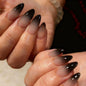 Medium Almond Press on Nails Brown Leopard