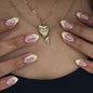 Press on Nails - Short Almond, Cute Polka Dot