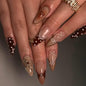 CTTHNBD Press on Nails Almond, Medium, French Tip Fake Nails