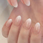 Short Press On Almond Fake Nails - Flower Acrylic Fall Nails Press Ons Full Cover Glue On Cute False Floral Stick On Nails for Women - 30 Pcs