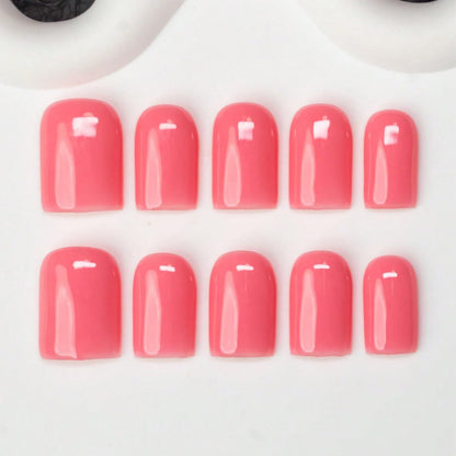 Handmade Press on Nails Short Almond Nude Polka Dot Glossy Reusable Fake Nails, Minimalist Beige Acrylic Press on Nails with White Dot Design for Women Girls 10 PCS(M)