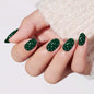 modelones French Tip Press On Nails, Short Oval Fake Nails Nails Press Ons
