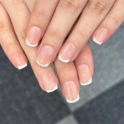 Spring Fake Acrylic Press On Nails – Starry Sky Designer False Nails Medium Almond, Salon Quality, Glossy Reusable Stick-On Nails for Weddings, Outdoor Picnics & Parties | Gift for Women