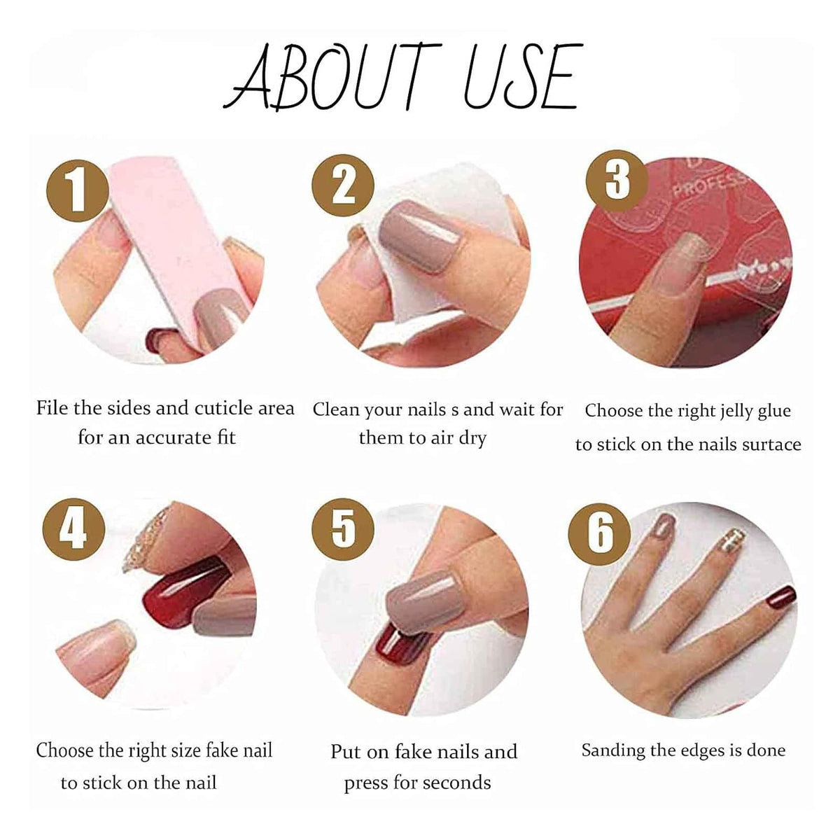 Hkanlre Medium Green Press on Nails French Fake Nails Tips Full Cover Square False Marble Nails for Women and Girls 24PCS