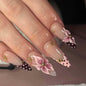 Medium Almond Press On Nails - Polka Dot & Cherry