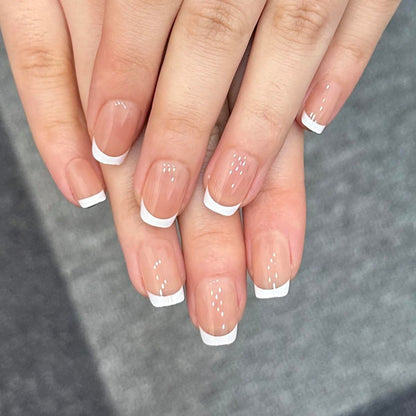 Spring Fake Acrylic Press On Nails – Starry Sky Designer False Nails Medium Almond, Salon Quality, Glossy Reusable Stick-On Nails for Weddings, Outdoor Picnics & Parties | Gift for Women