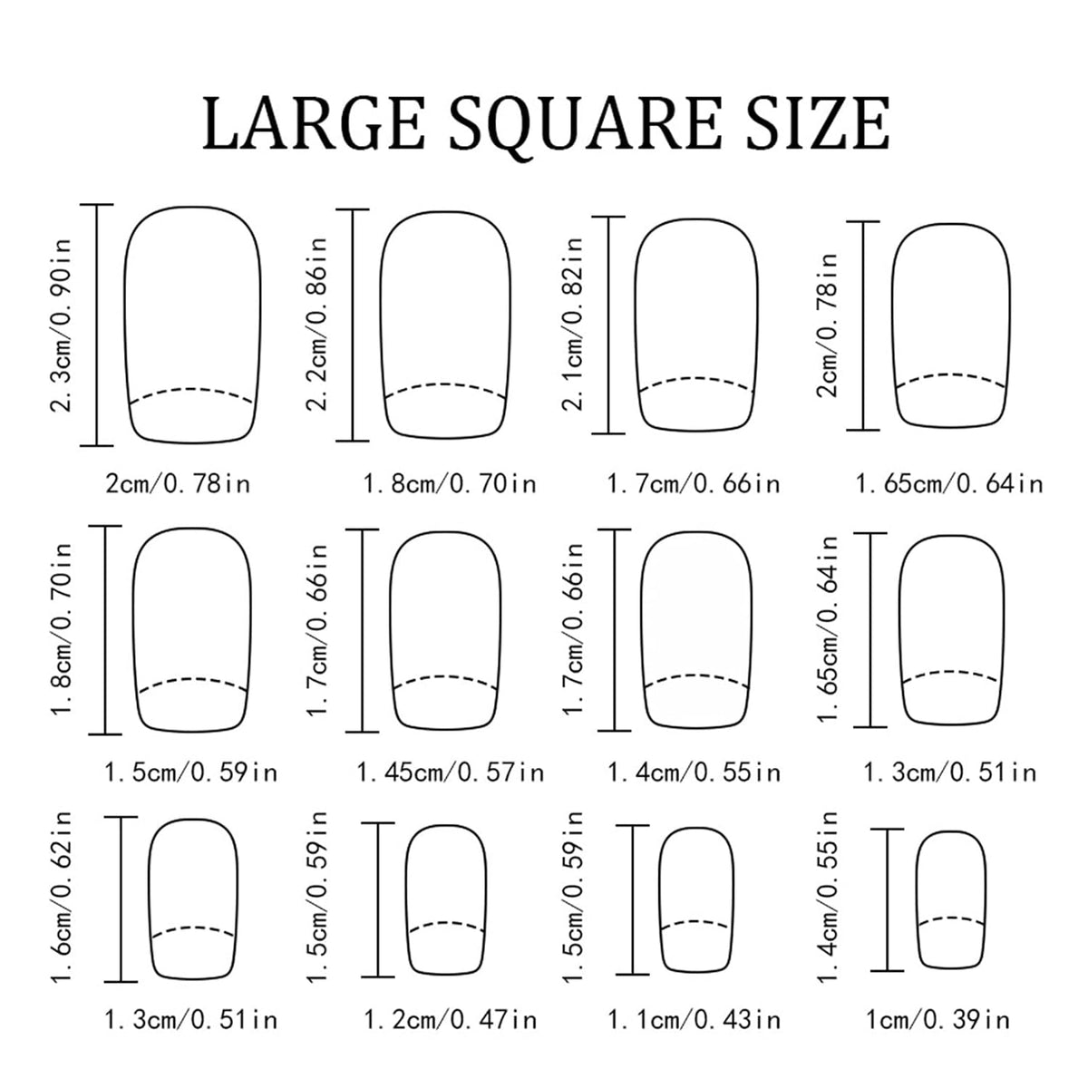 Leopard Press on Nails Medium Square Glossy Black Fake Nails