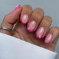 CTTHNBD Press on Nails Square, Medium, Black French Tip Fake Nails